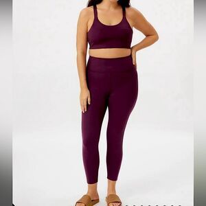 NWOT The Girlfriend Collective Plum Compressive High-Rise Legging Size L